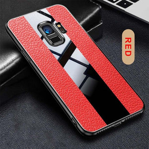 Luxury Leather TPU Case For Samsung Galaxy S8 S9 Note 9 8