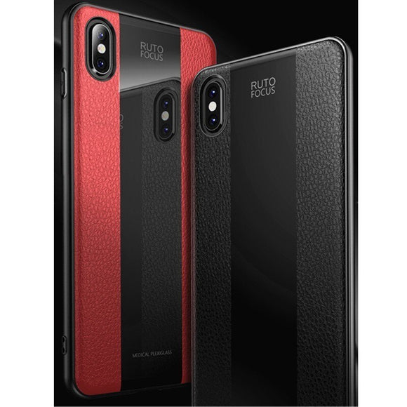 Luxury Soft Leather Bumper Case For iPhone X XR XS Max