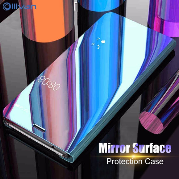 Luxury Mirror Smart Clear View Phone Case For Samsung
