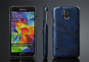 Retro Oil Wax PU Leather Case For Samsung Galaxy S6 S7 Edge S8 S9 + Note 8 9