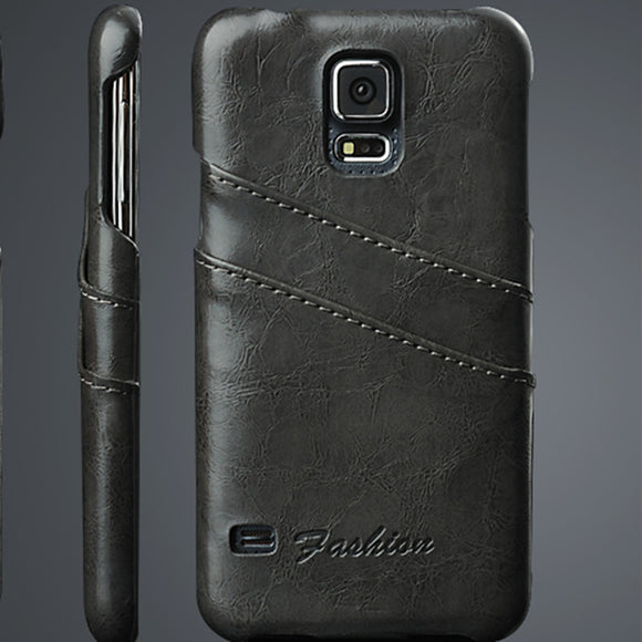 Retro Oil Wax PU Leather Case For Samsung Galaxy S6 S7 Edge S8 S9 + Note 8 9
