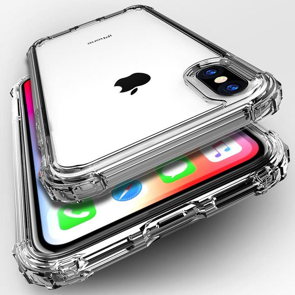 Phone Case - Luxury Transparent Shockproof Bumper Soft Silicone Phone Case For iPhone XS/XR/XS Max