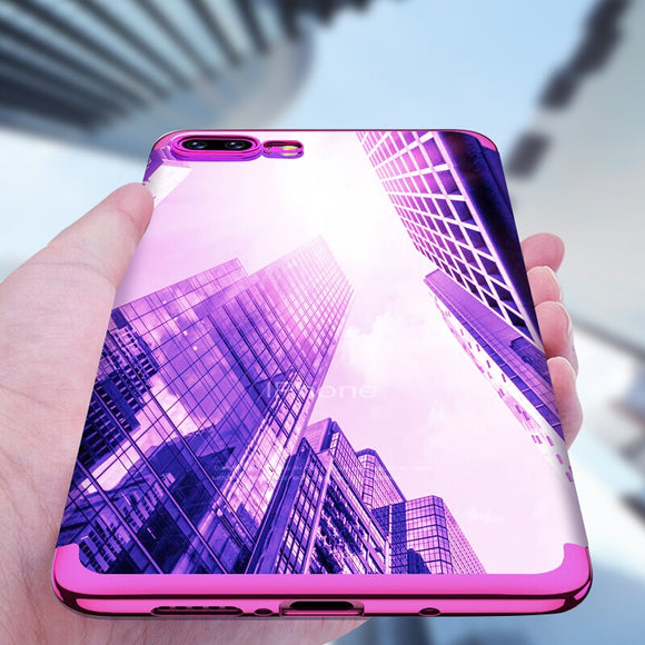 Phone Accessories - 3D Plating Transparent Cover For iPhone