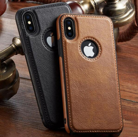 Luxury Ultra Thin PU Leather Protective Phone Case For iPhone