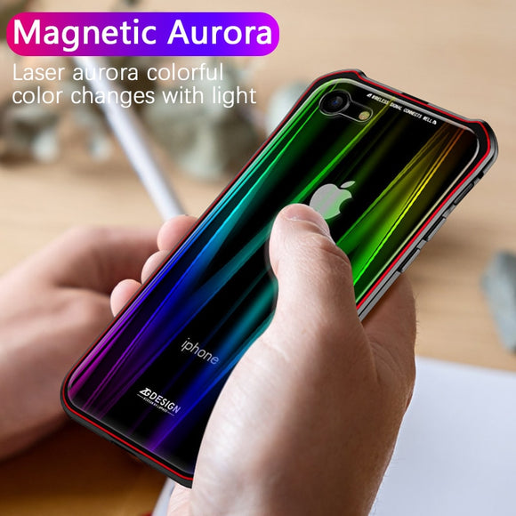 Phone Accessories - New Luxury Laser Aurora Colorful Case For iPhone