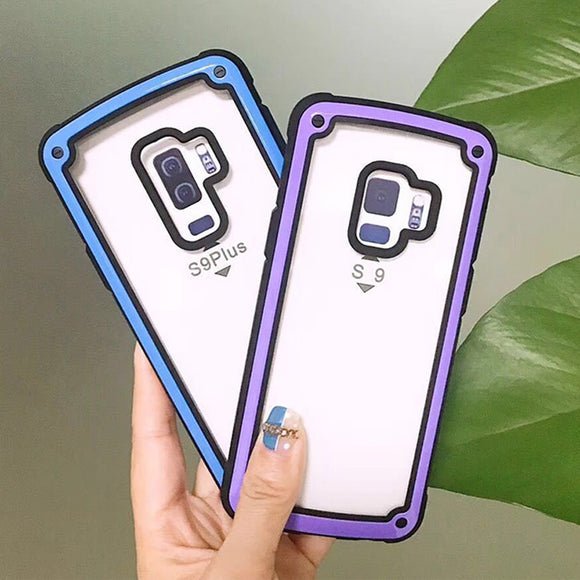 Phone Accessories - Luxury Transparent Case For Samsung Galaxy S8 S9 Note 8 9