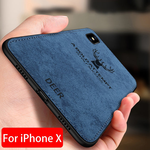 Ultra Thin Cloth Soft Case For iPhone Series