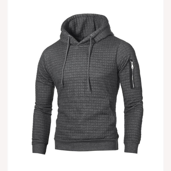 2021 Brand Men's Sweatshirts Slim-fit Side Zipper Pullover Hoodies