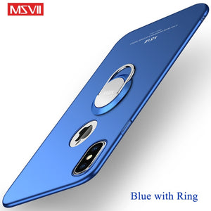 Phone Case - Luxury Ultra Thin Matte Magnetic Ring Holder Case For iPhone X XR XS MAX(Buy 2 Get 5% OFF, 3 Get 10% OFF)