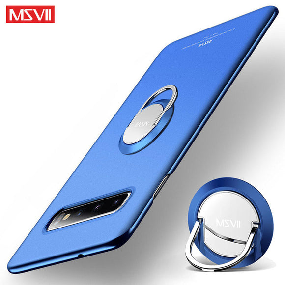 Phone Case - Luxury Ultra Thin Matte Magnetic Ring Holder Case For Samsung S10/Plus/E Note 9/8 S9 S8/Plus(Buy 2 Get 5% OFF, 3 Get 10% OFF)