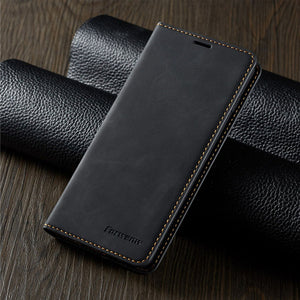 Luxury Magnetic Wallet Leather Case For iPhone