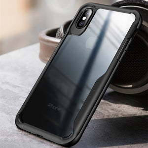 Phone Case - Luxury Ultra Thin Hybrid Clear Acrylic & Soft TPU Edge Protective Phone Case For iPhone XS/XR/XS Max 8/7 Plus