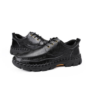 Shoes - High Quality Leather Soft Men's Platform Shoes