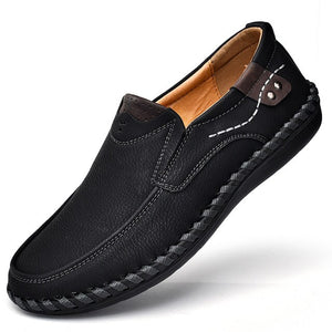 Kaaum 2020 Men's Fashion Plus Size Leather Comfortable Loafers