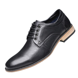 Kaaum-Men Top Quality Oxfords Genuine Leather Casual Shoes