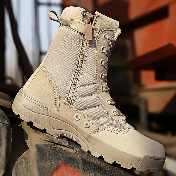 Men Desert Tactical Military Boots Mens Working Safty Shoes