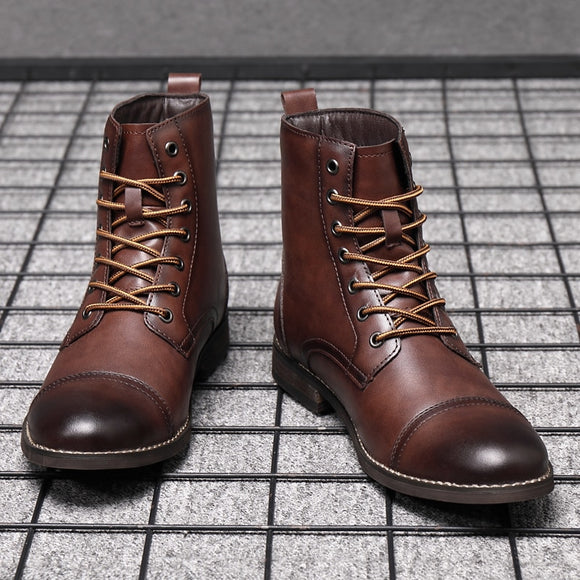 Kaaum Britsh Vintage Leather Boots