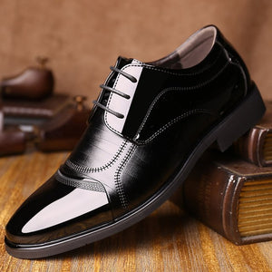 Shoes -  Men's Patent Leather Oxford Dress Shoes