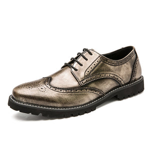 Men Genuine Leather Dress Shoes Business Formal Shoe
