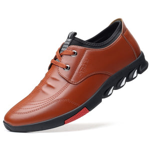 Men Leather Shoes Flat-bottomed High-quality