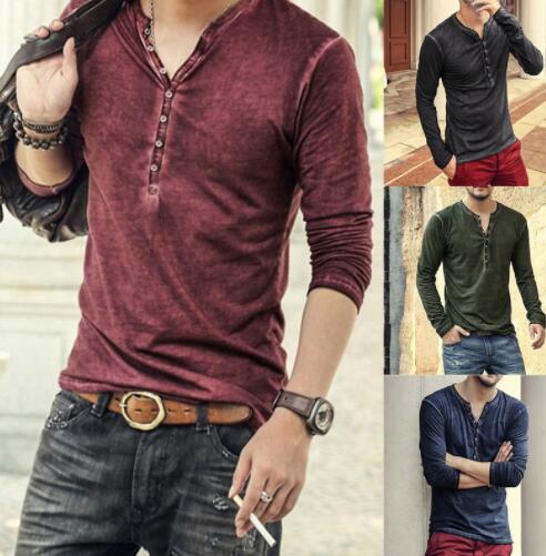 Men's Clothing - Hot Sale Men's Stylish Slim Fit Casual T-shirt