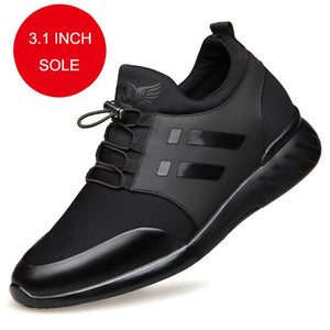 Men Breathable Internal 2.4-3.1 Inch Increase Leather Shoes