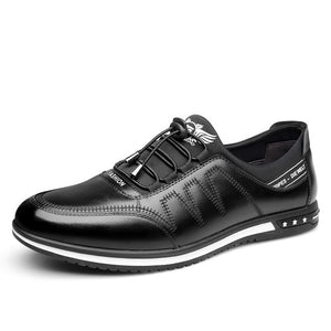 Shoes - Mens Casual Fashion Lace-up Leather Shoes