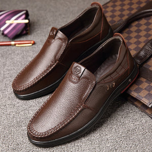 Mens Business Classic Soft Leather Shoes