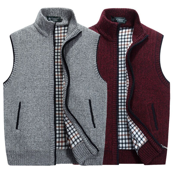 Autumn Winter Men's Wool Vest