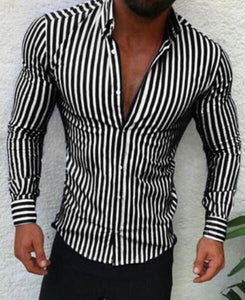 Men's Clothing - Hot Sale Men's Casual Striped Shirt