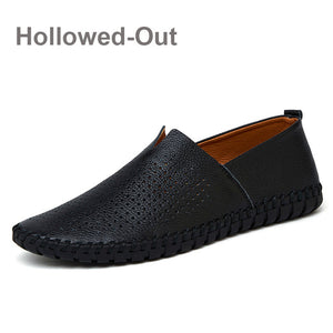 Shoes - Fashion Handmade Leather Mens Slip On Loafers(Buy 2, second one 10% off)