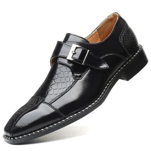 Kaaum Men's British Style Fashion Leather Dress Shoes