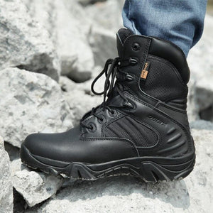 Kaaum Motorcycle Combat Ankle Military Army Work Boots