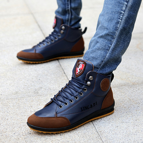 Shoes - Kaaum 2019 Fashion Men's Leather Boots
