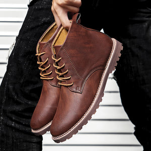 Shoes - New Men's Retro Leather Ankle Boots(Buy 2 Get 10% OFF, 3 Get 15% OFF)