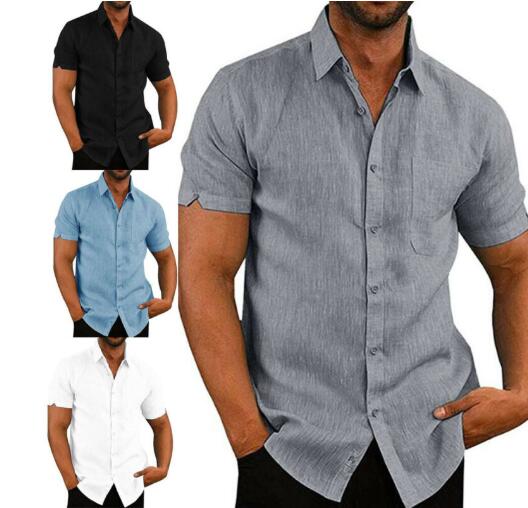Kaaum Men's Comfortable Short Shirts