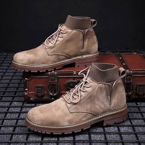 Shoes - Fashion Men's Suede Leather Ankle Boots