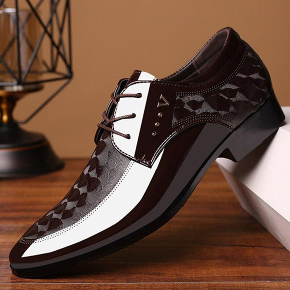 Men Formal Italian Patent Leather Dress Wedding Shoes