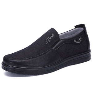 Kaaum Men Fashion Light Slip On Leather Loafers