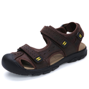 Kaaum Summer Fashion Leather Men's Sandals