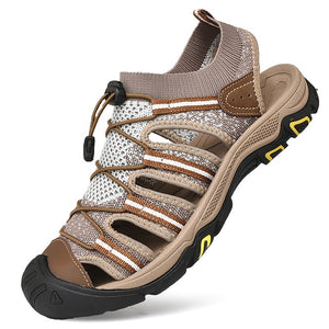 Kaaum-2020 Men's Sandals Summer Soft Sandals Comfortable Mesh Sandals Outdoor Men Roman Sandals