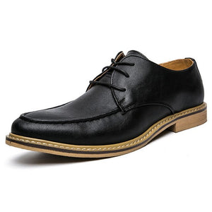New Men Dress Shoes Retro Leather Oxford Shoes