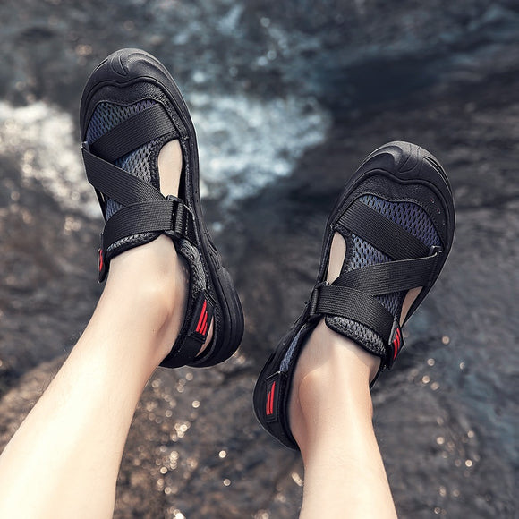 Kaaum-2020 Summer New Men Soft Sandals Comfortable Water Shoes Beach Roman Footwear