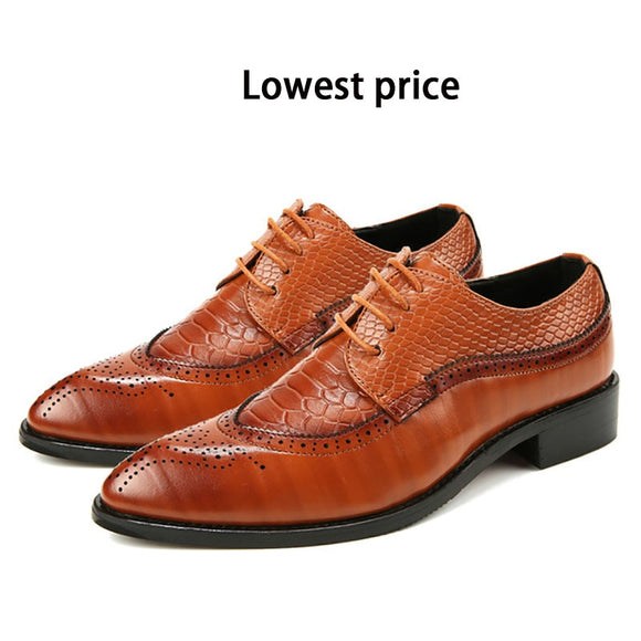 Shoes - Men Pointed Dress Shoe Oxfords Shoes