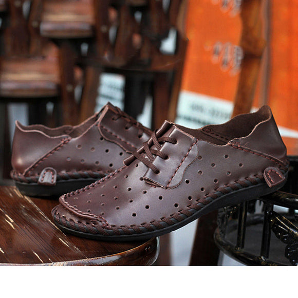 Genuine Leather Men's Breathable Shoes