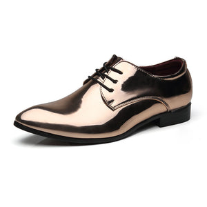 Shoes - Luxury Brand Men's Patent Leather Dress Shoes