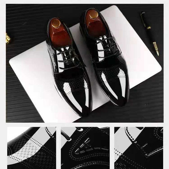Men Business Formal Shoes Classic Lace-up Dress Shoe