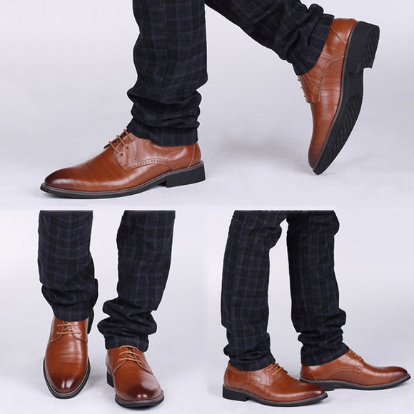 New High Quality Classic Leather Men Brogues Shoes