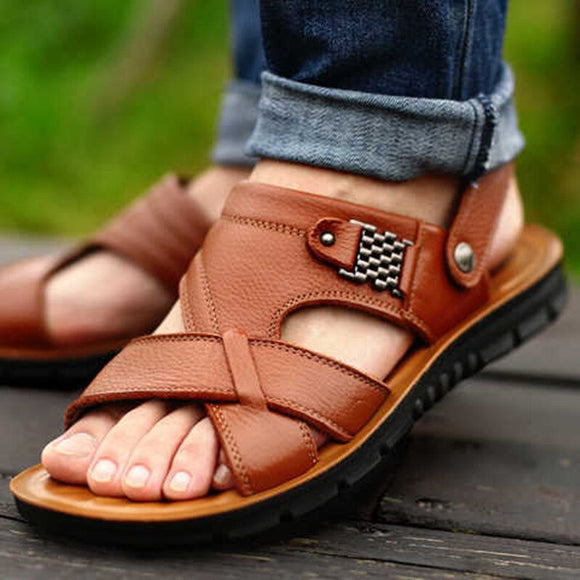 Men's Microfiber Leather Summer Soft Comfortable Beach Sandals(Buy 2 Get 5% OFF, 3 Get 10% OFF, 4 Get 20% OFF)