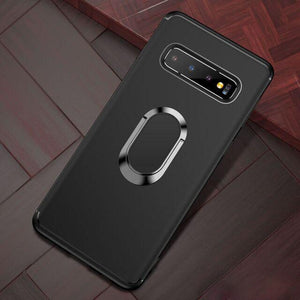 Luxury Metal Ring Holder Silicone case Shockproof Case